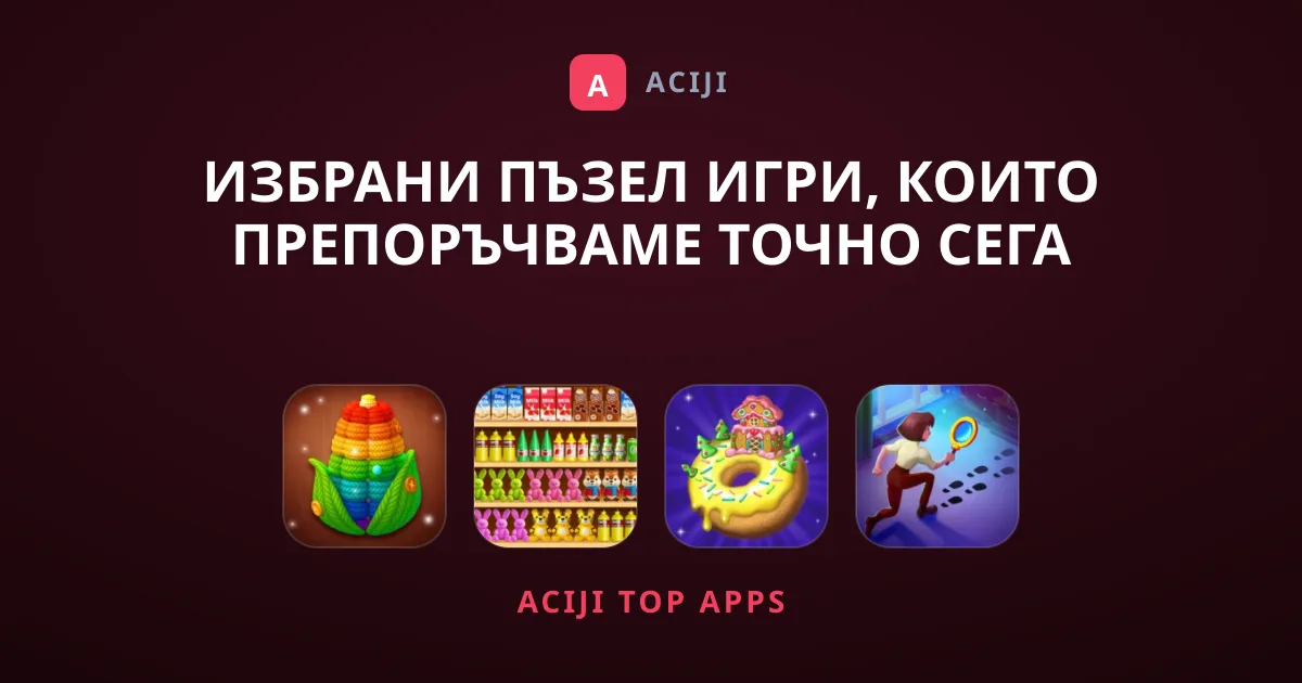Избрани Пъзел Игри, Които Препоръчваме Точно Сега